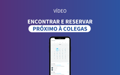 Encontrar e reservar próximo a colegas