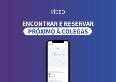 Encontrar e reservar próximo a colegas