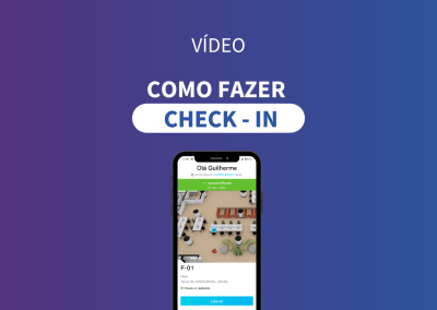 Fazendo check-in com QR Code pelo app