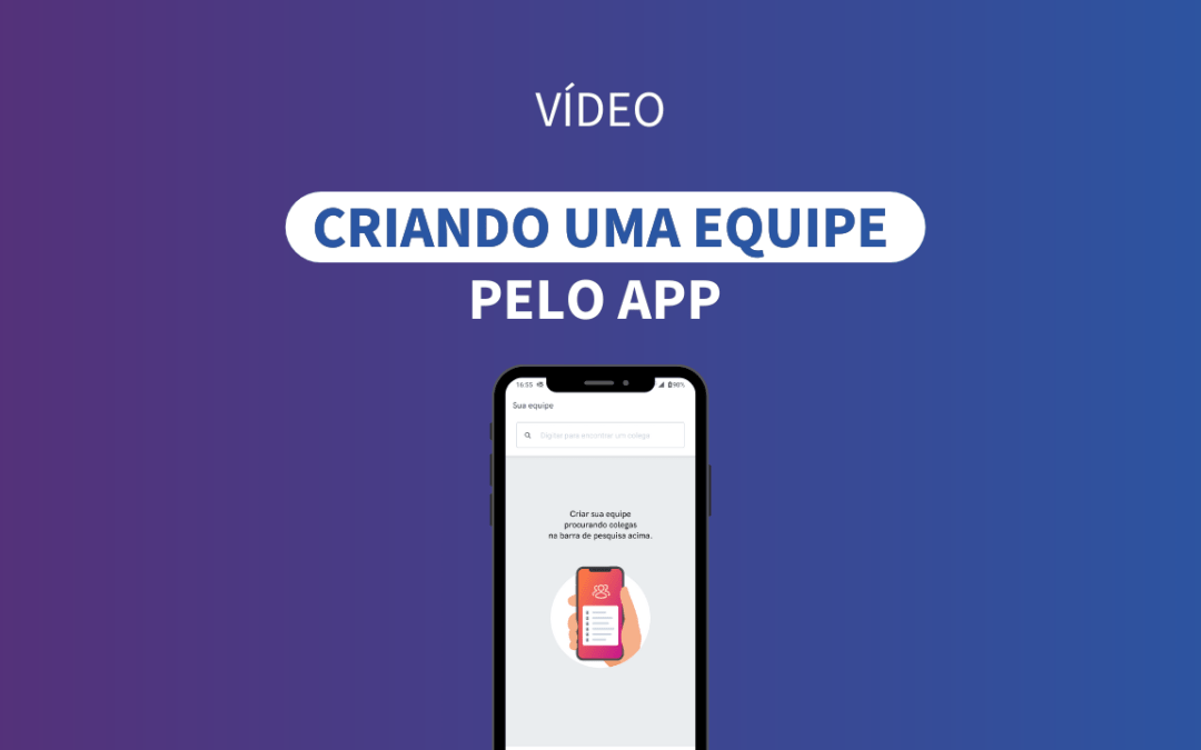 Criando uma equipe pelo app