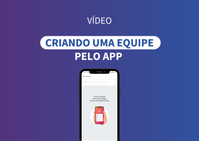 Criando uma equipe pelo app