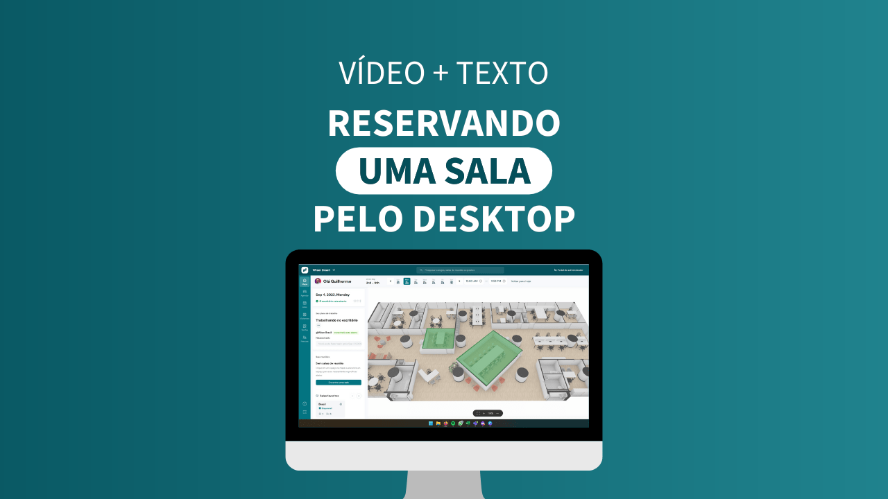 Tutorial completo Desktop reserva de Sala de reunião – WOX